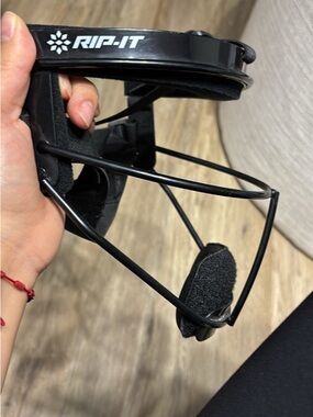 RIP-IT Men's Black Face Mask Cage – Durable Protective Facemask